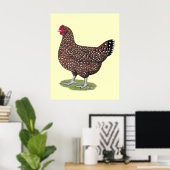 Sussex: Gespikkelde hond Poster (Thuiskantoor)