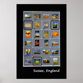 Sussex retro lightbox poster