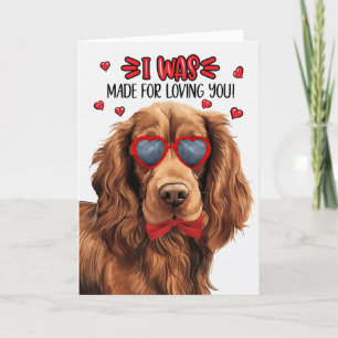 Sussex Spaniel Dog Gemaakt voor Loving You Valenti Feestdagen Kaart