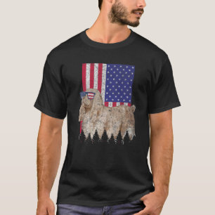 Sussex Spaniel Patriotic Dog USA Pride American Fl T-shirt