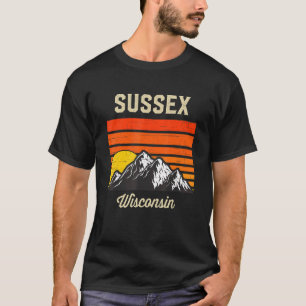 Sussex Wisconsin Retro City State USA T-shirt