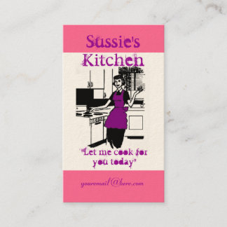 Sussie's Kitchen Visitekaartje