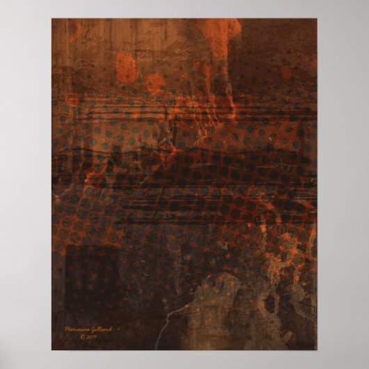 Sustain Rust Art Abstract afdrukken Poster (Voorkant)