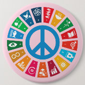 Sustainability Goals Advocacy Community Action Ronde Button 6,0 Cm (Voorkant)