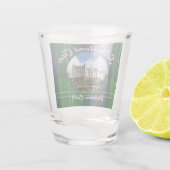 Sutherland Clan Tartan Dunrobin Castle Foto Shot Glas (Achterkant)