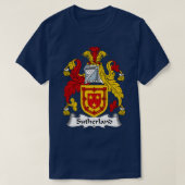 Sutherland Coat of Arms Sutherland Family Crest T-shirt (Design voorkant)
