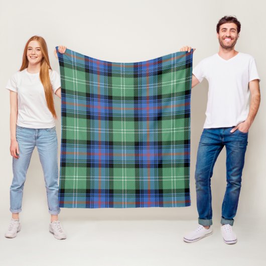 Sutherland Oude Oer Plaid Fleece Deken (In situ)