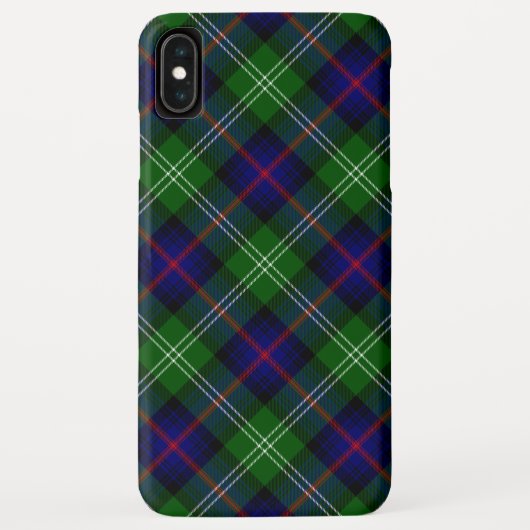 Sutherland tartan blue green plaid Case-Mate iPhone case (Achterkant)