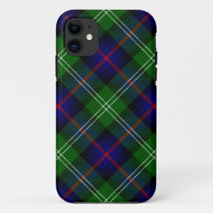 Sutherland tartan blue green plaid iPhone 11 hoesje