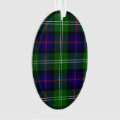 Sutherland tartan blue green plaid ornament (voorkant)