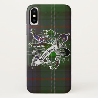 Sutherland Tartan Lion iPhone X Hoesje