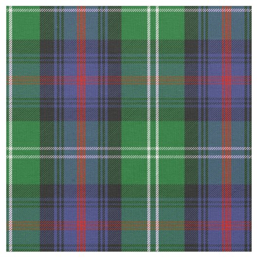 Sutherland Tartan Print Stof (Close Up)