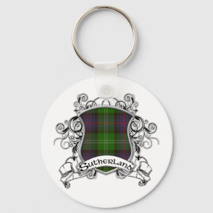 Sutherland Tartan Shield Sleutelhanger