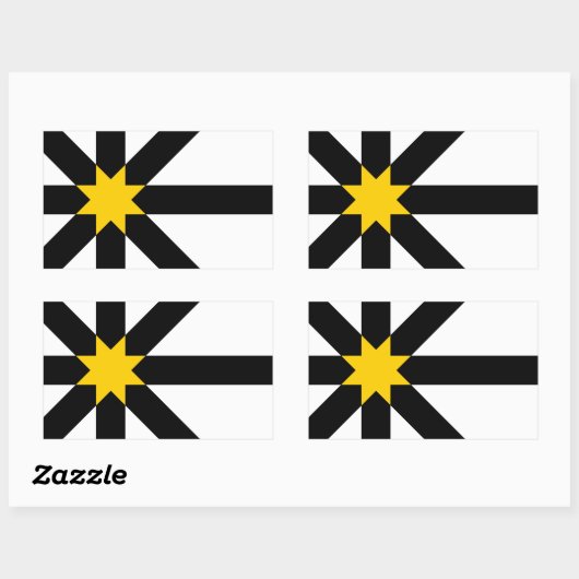 Sutherland vlag rechthoekige sticker (Vel)