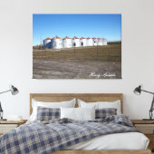 Sutter Buttes Mountain Range Ranch Canvas Afdruk (Insitu (Slaapkamer))