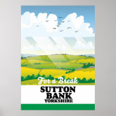 Sutton Bank yorkshire affiche voyage (Devant)