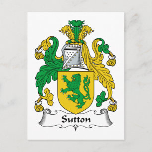 Sutton Family Crest Briefkaart