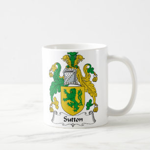 Sutton Family Crest Koffiemok