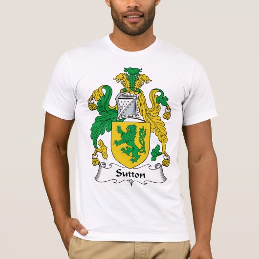 Sutton Family Crest T-shirt (Voorkant)