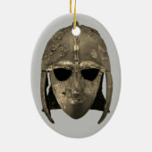 Sutton Hoo helmet Keramisch Ornament (Achterkant)