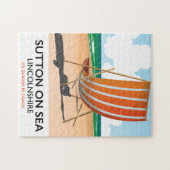 Sutton op Zee, naast de reisposter. Legpuzzel (Horizontaal)