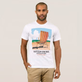 Sutton op Zee, naast de reisposter. T-shirt (Voorkant volledig)