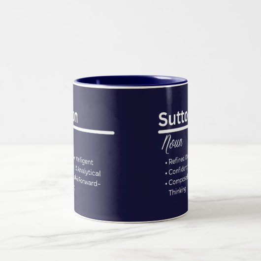 Sutton Personalized Name Coffee Mug (Centre)