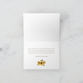 SUTTON Sunflower Carte de remerciements (Intérieur)