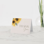 SUTTON Sunflower Hartelijk dank Bedankkaart (Voorkant)