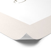 SUTTON Zonnebloem Baby shower bord schuimbord Poster (Hoek)