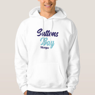 Suttons Bay Michigan Gedrukte Hoodie
