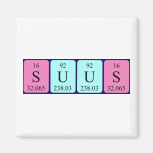 Suus periodiek table name magnet magneet