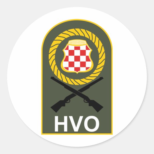 Suveniri sa HVO oznakom Ronde Sticker (Voorkant)