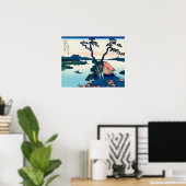 Suwa-meer in de provincie Shinano Poster (Thuiskantoor)