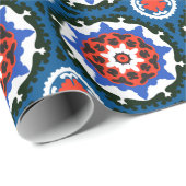 Suzani patroon met blote versiering cadeaupapier (Rol Hoek)