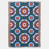 Suzani patroon met blote versiering deken (Voorkant Verticaal)