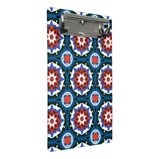 Suzani patroon met blote versiering mini klembord (Schuin)