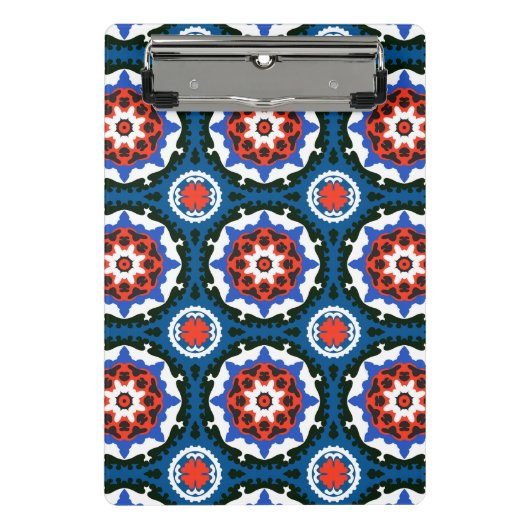 Suzani patroon met blote versiering mini klembord (Voorkant)