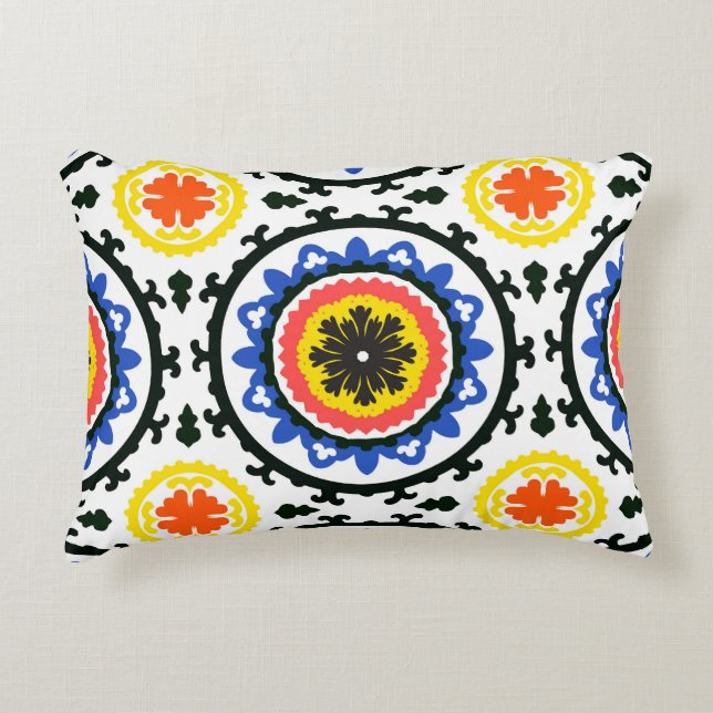 Suzani Pattern Decoratief Kussen (Voorkant)