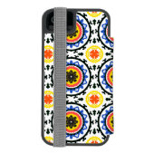 Suzani Pattern Incipio iPhone Portemonnee Hoesje (Agenda Achterkant)