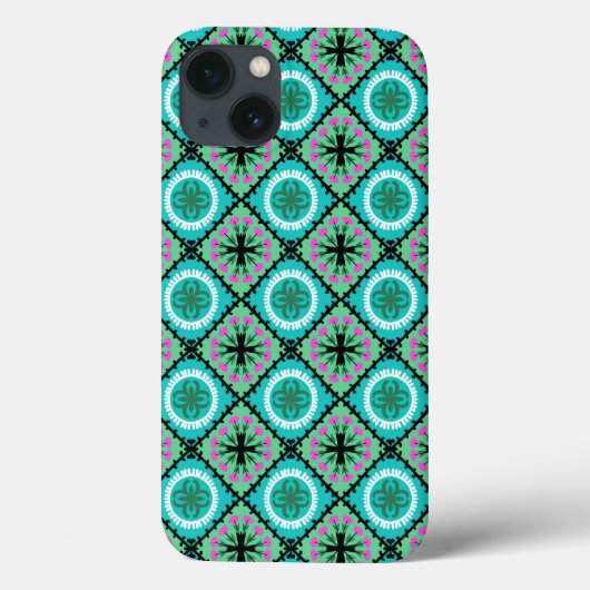 Suzani Pattern met Uzbek and Kazakse Motifs Case-Mate iPhone Case (Achterkant)