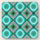 Suzani Pattern met Uzbek and Kazakse Motifs Drankjes Onderzetter (Voorkant)