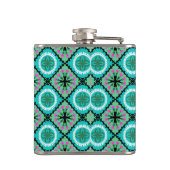 Suzani Pattern met Uzbek and Kazakse Motifs Heupfles (Achterkant)