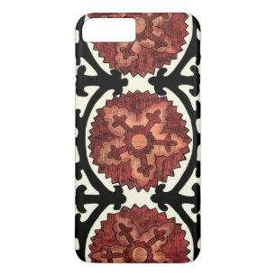 Suzani Style Decorative Floral Pattern iPhone 8 Plus / 7 Plus Hoesje