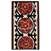 Suzani Style Decorative Floral Pattern Klein Cadeauzakje (Achterkant)