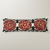 Suzani Style Decorative Floral Pattern Lichaamskussen (Voorkant)