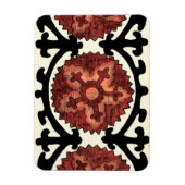 Suzani Style Decorative Floral Pattern Magneet (Verticaal)