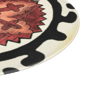 Suzani Style Decorative Floral Pattern Snijplank (Hoek)