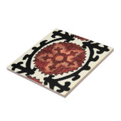 Suzani Style Decorative Floral Pattern Tegeltje (Zijkant)