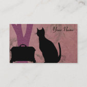 Suzanne dans lilas et vert - cartes de visite (Dos)